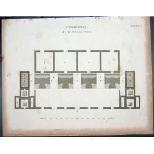  ANTIQUE PRINT 1805 CHEMISTRY BLAST FURNACE WORKS LOWRY 