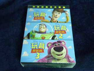 Toy Story Trilogy 1+2+3 DVD w/BOX TOM HAMKS TIM ALLEN  