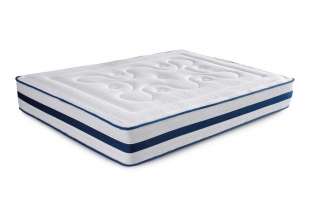 MATELAS MOUSSE 24 CMS 160 X 200+BLUE LATEX + VISCO ELASTIQUE MEMOIRE+7 