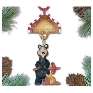   Bear Christmas Ornament   Oscar Dawg Bearskin: Home & Kitchen