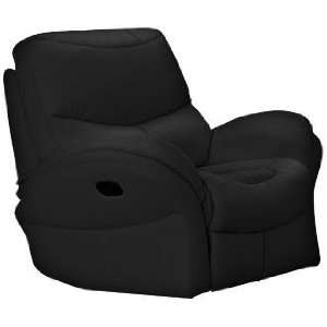  Idaho Black Leather Match Recliner Chair: Home & Kitchen