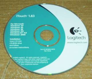 LOGITECH iTOUCH 1.83 SOFTWARE DISC (KEYBOARD? )  