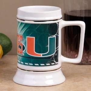  Miami Hurricanes Mania 28oz. Ceramic Stein Sports 