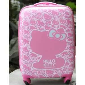 Hello Kitty Luggage Bag Baggage Trolley Roller Pink/ Carry on Luggage 