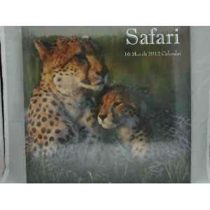  Safari 16 Month Wall Calendar 2012: Office Products