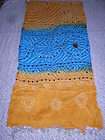 India Cotton Bandhani Tie Dye Shawl Odhni Dupatta Belly Dance BLUE 
