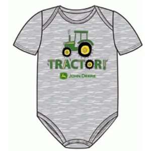    John Deere Heather Tractor! Newborn Onesie: Home & Kitchen