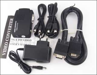 Video AV TV S Video To PC VGA box Conversion Converter  