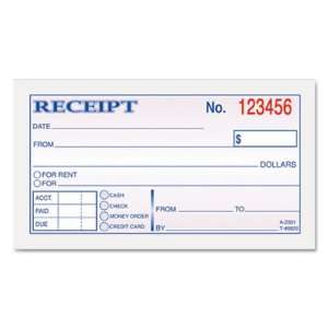    TOP46820   Carbonless Rent/Money Receipt Book