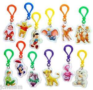 12 pcs DISNEY PARTY FAVOR BACKPACK CLIPS ~ NEW  