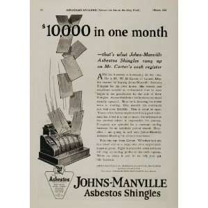   Manville Asbestos Shingles Roofing   Original Print Ad: Home & Kitchen