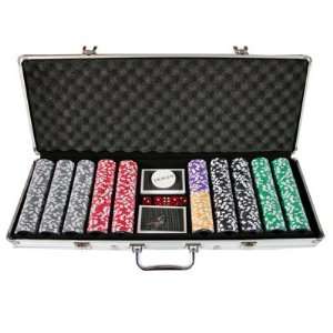  500 Ben Franklin Casino Table Poker Chips Set w/ Cards 