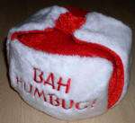 Santa Hat BAH HUMBUG Hunters Christmas Cap NEW FREE SH  