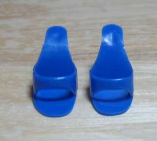 Up for bid is a pair of royal blue open toe mules shoes for Barbie 
