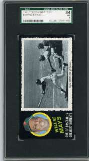 1971 Topps Greatest Moments #41 Willie Mays SGC 84 7  