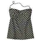 womens mossimo polka dot bandeau tankini swimsuit olive $ 16