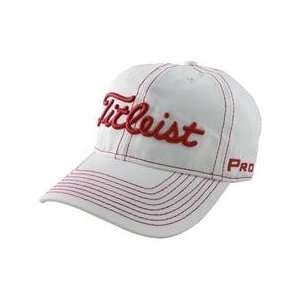  Titleist Contrast Stitch Hat   White/Red   2012 Sports 