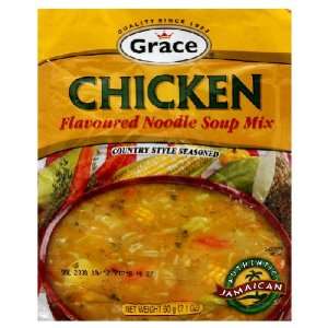 Grace Caribbean Tradition Chicken Flavored Noodle Soup Mix, 2.1 Ounce 