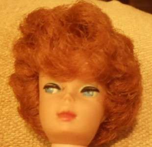 Vintage 1960s Titian Red BUBBLECUT BARBIE Doll Midge / Barbie #8 Body 