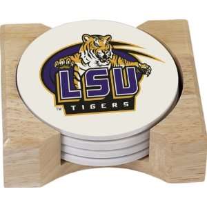  NCAA Louisiana State Fightin Tigers Absorbent Coaster Four 
