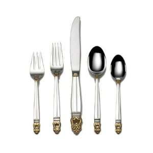   Gold Accent 5 Piece Place Set with Place Spoon