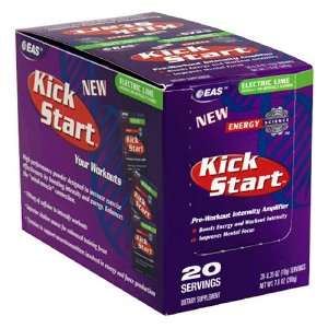 EAS Kick Start Pre Workout Intensity Amplifier, Electric Lime , 20   0 