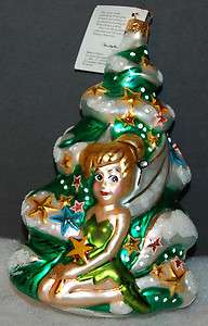 Retired Radko TINKER BELL Christmas Ornament 1996 Walt Disney Gallery 