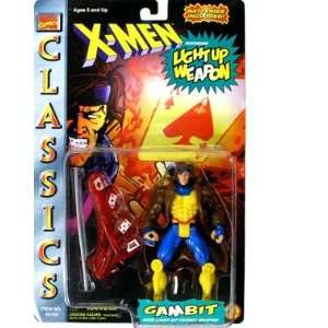     GAMBIT with LIGHT UP ENERGY WEAPON (1ST SERIES). Toys & Games