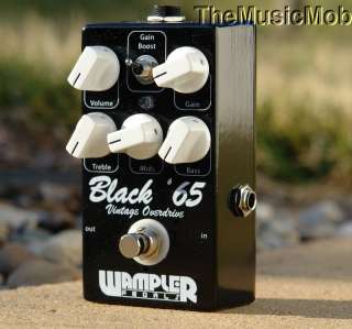 NEW WAMPLER BLACK 65 OVERDRIVE PEDAL FREE US S&H   