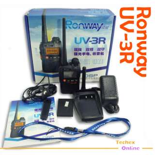 RONWAY UV 3R Mark II Dual Band Dual Display VHF/UHF Ham Radio Two Way 