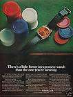1971 Westclox Wristwatch & Poker Game Vintage Watch Adv