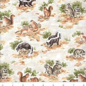  45 Wide Natures Own Small Mammals Fabric By The Yard 