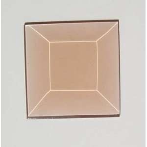   Square Peach Colored Stained Glass Bevels Box of 30 