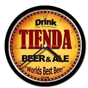  TIENDA beer and ale cerveza wall clock 
