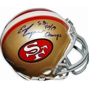 Earl Cooper autographed Football Mini Helmet (San Francisco 49ers)