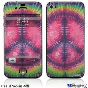  iPhone 4S Skin   Tie Dye Peace Sign 103: Everything Else