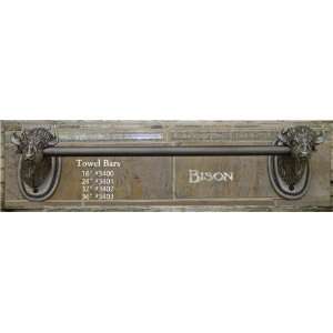  Bison Head Towel Bar, 16 Bar