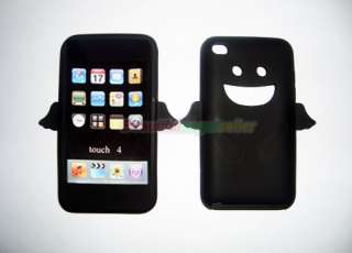 Black Angel Silicone Case for iPod Touch 4th Gen 4G 4  