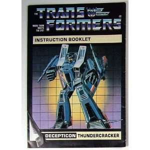    Instruction Manual   Thundercracker   Grade C Toys & Games