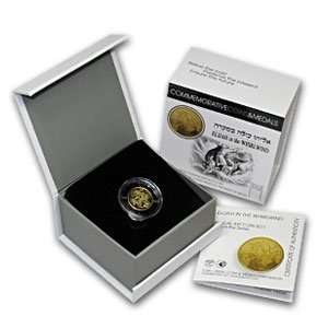  Elijah & Whirlwind Biblical Art Smallest Gold Coin