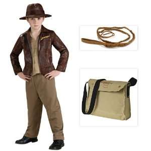 Indiana Jones Deluxe Indiana Tween Costume with Whip and 