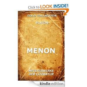 Menon (Kommentierte Gold Collection) (German Edition) Platon, Joseph 