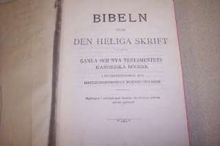 VIOLET YOUNGQUIST HEIRLOOM BIBLE SWEDISH 1913  