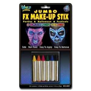  Jumbo Neon/Blacklight FX Make Up Stix Toys & Games