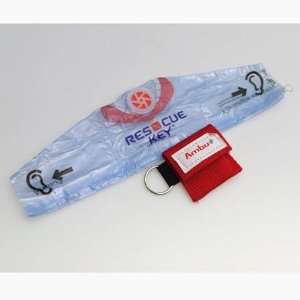  Ambu Res cue Key Soft Case CPR Keychain Red Health 
