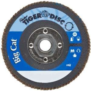 Weiler Big Cat High Density Abrasive Flap Disc, Type 27, Threaded Hole 