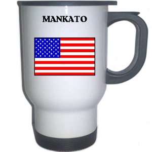  US Flag   Mankato, Minnesota (MN) White Stainless Steel 