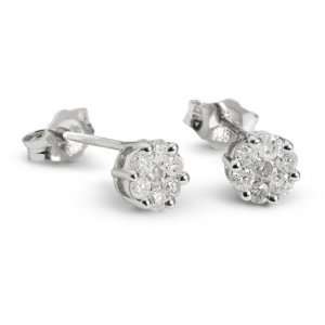    Personalized .50 Ct Diamond Seven Stone Earrings Gift Jewelry