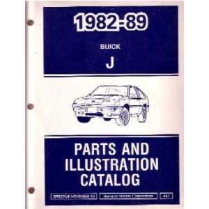  1985 1986 1987 1988 1989 BUICK SKYHAWK Parts Book List 