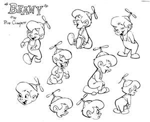 BEANY AND CECIL ~ BOB CLAMPETT ~ MODEL SHEETS  